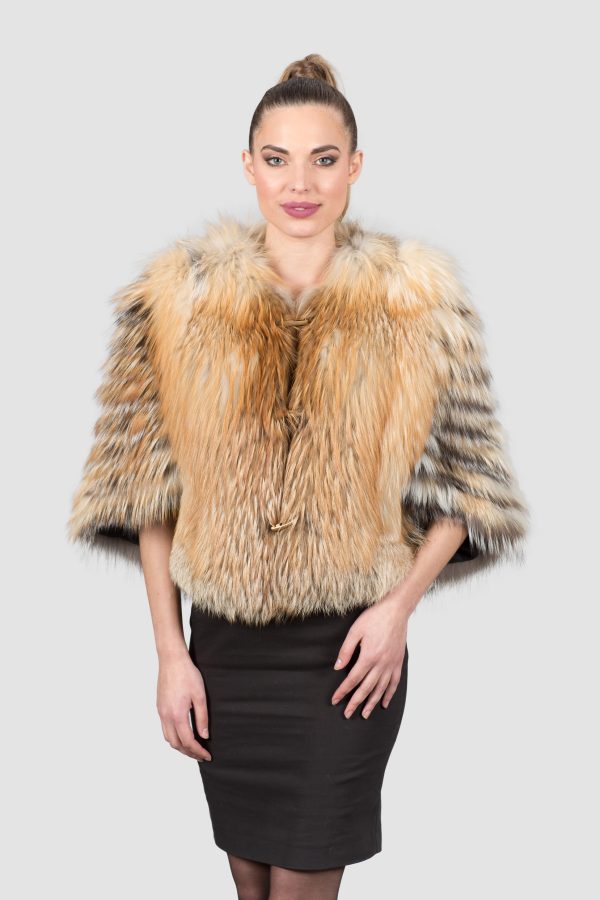 Silver-Gold Fox Fur Jacket