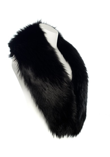 Black Pearl Fox Fur Collar