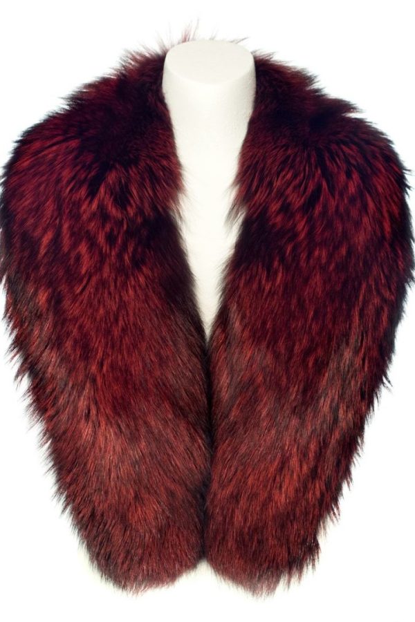 Merlot Fox Fur Collar