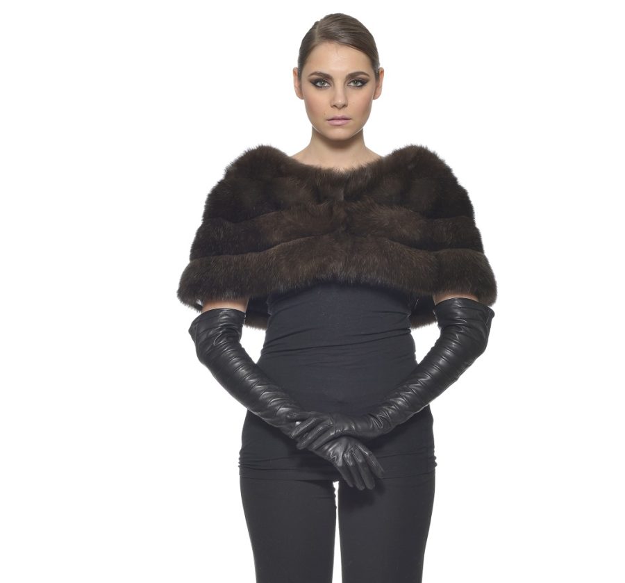 Russian Sable Silvery Fur Scarf
