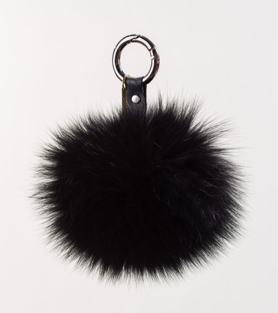 The Black Panther Fur Keychain