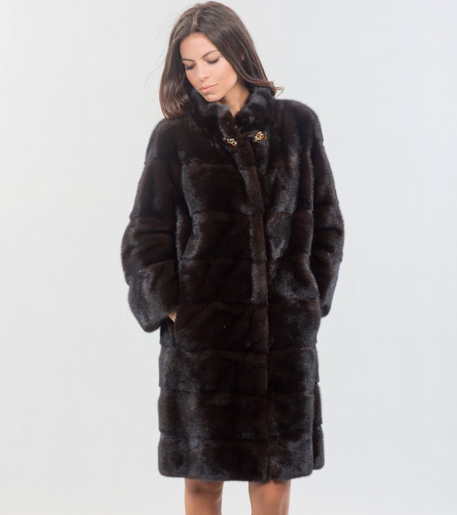 Mink Male Mahogany Fur Coat. 100% Real Fur Coats and Accessories.