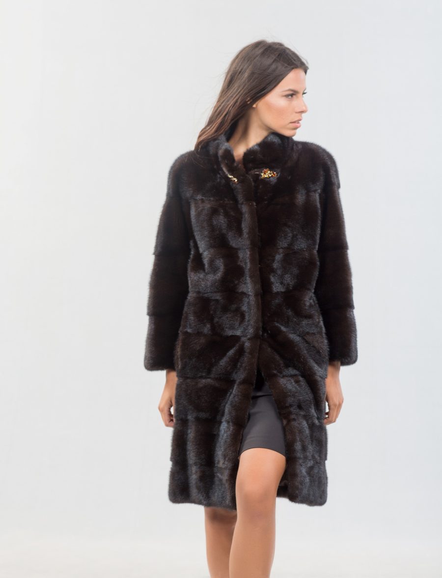 Mink Male Mahogany Fur Coat. 100% Real Fur Coats and Accessories.