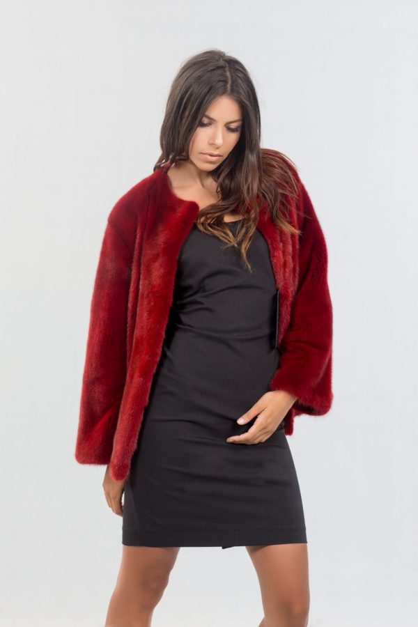 Nafa Mink Male Red Fur Jacket