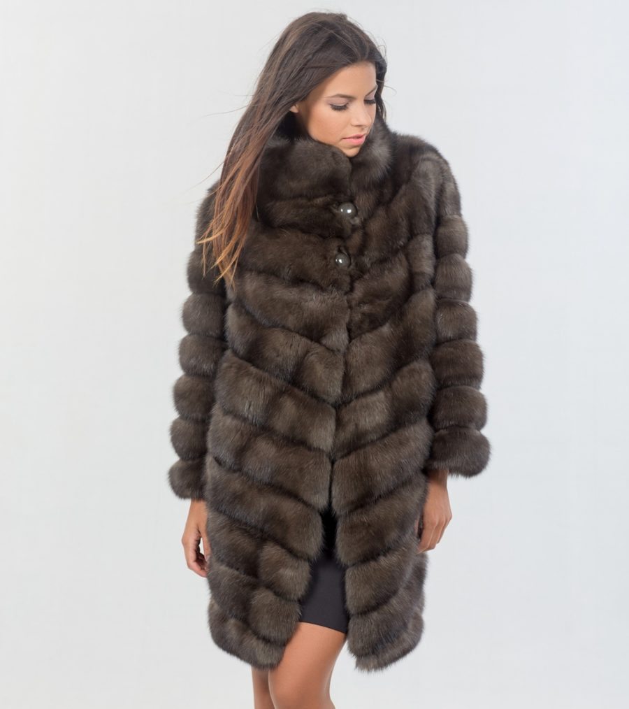 Russian Long Hair Sable Fur Jacket by Haute Acorn