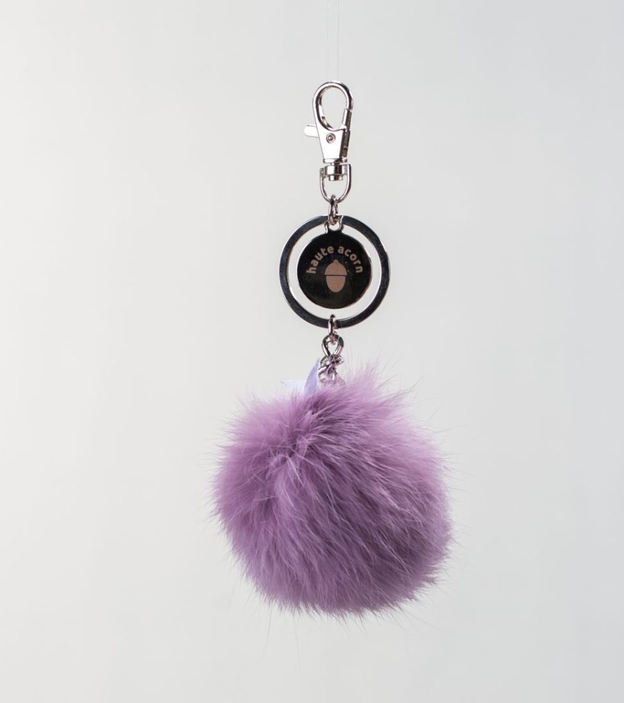 The Purple haze Fur Keychain