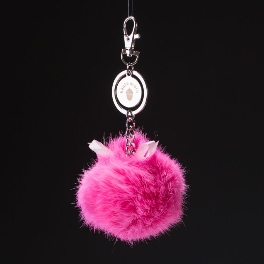 The Pink panther fur Keychain