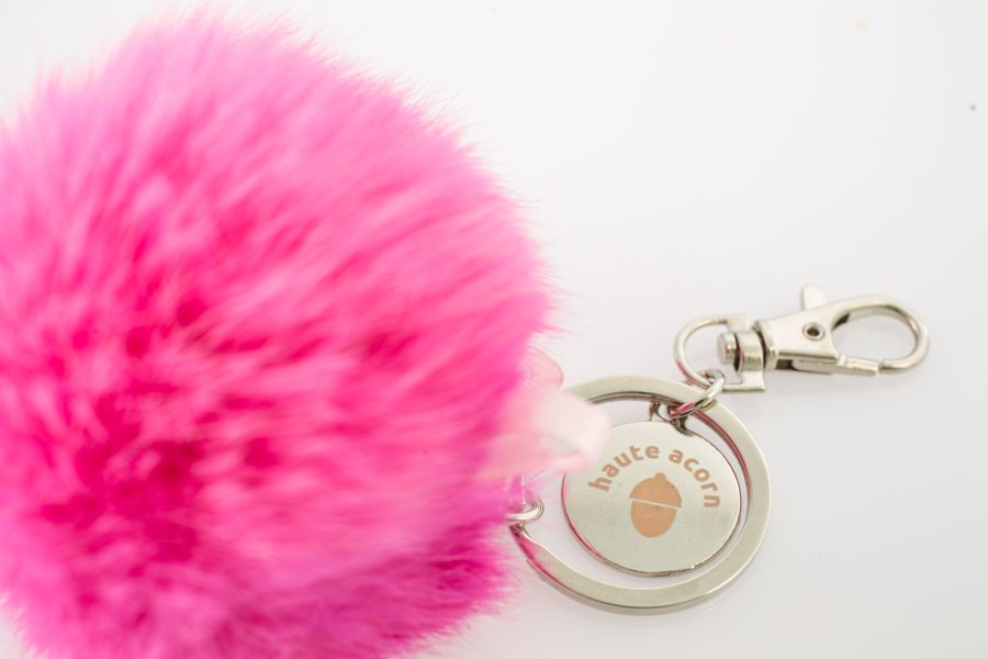 The Pink panther fur Keychain