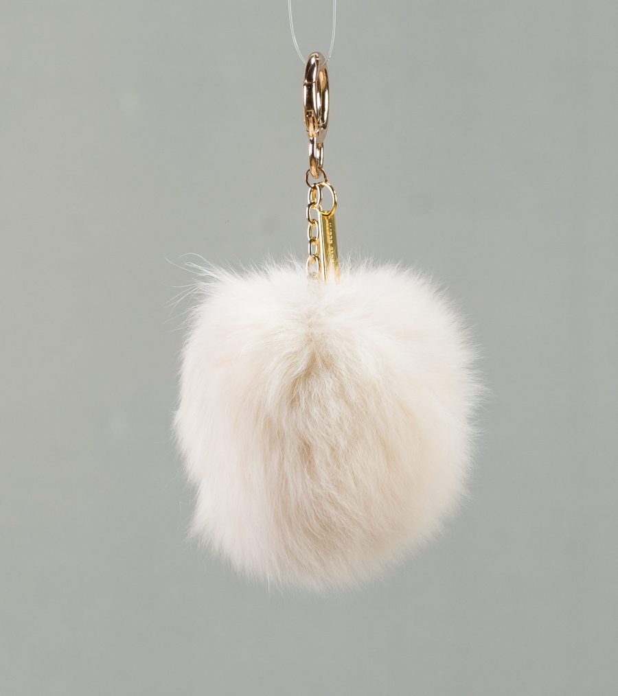 The Real Cream Fur Keychain
