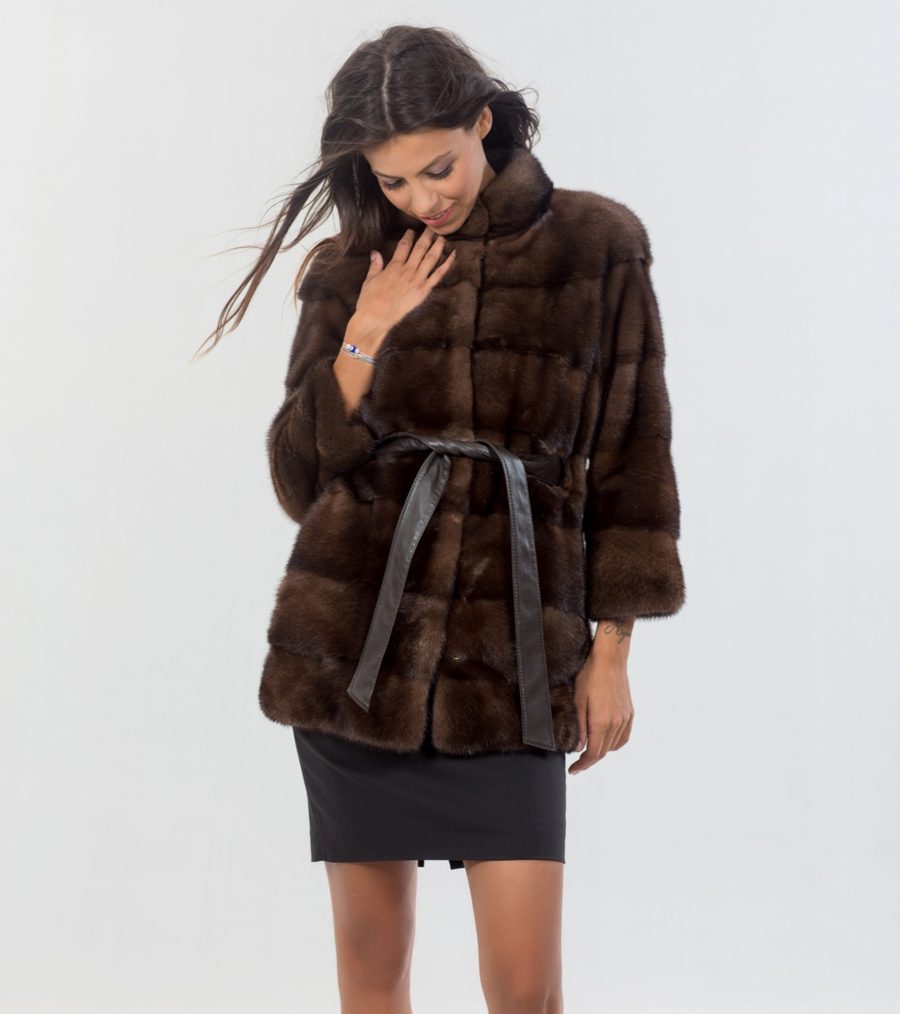 Mink Male Brown Fur Jacket
