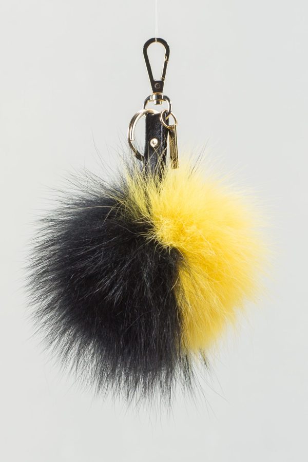 The Black n Yellow Fur Keychain