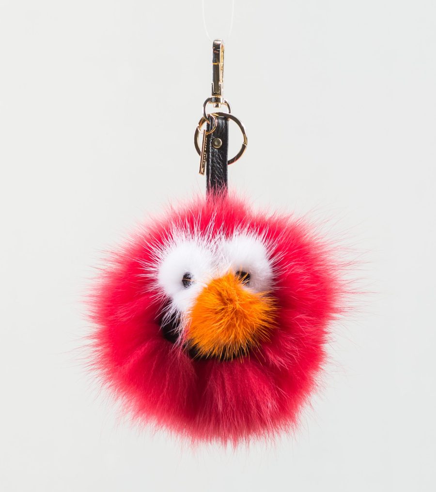 The Cookie Monster Fur Keychain
