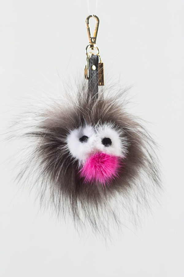 Fur Keychains - 100% Real Fur Pom Pom Keychains | Haute Acorn