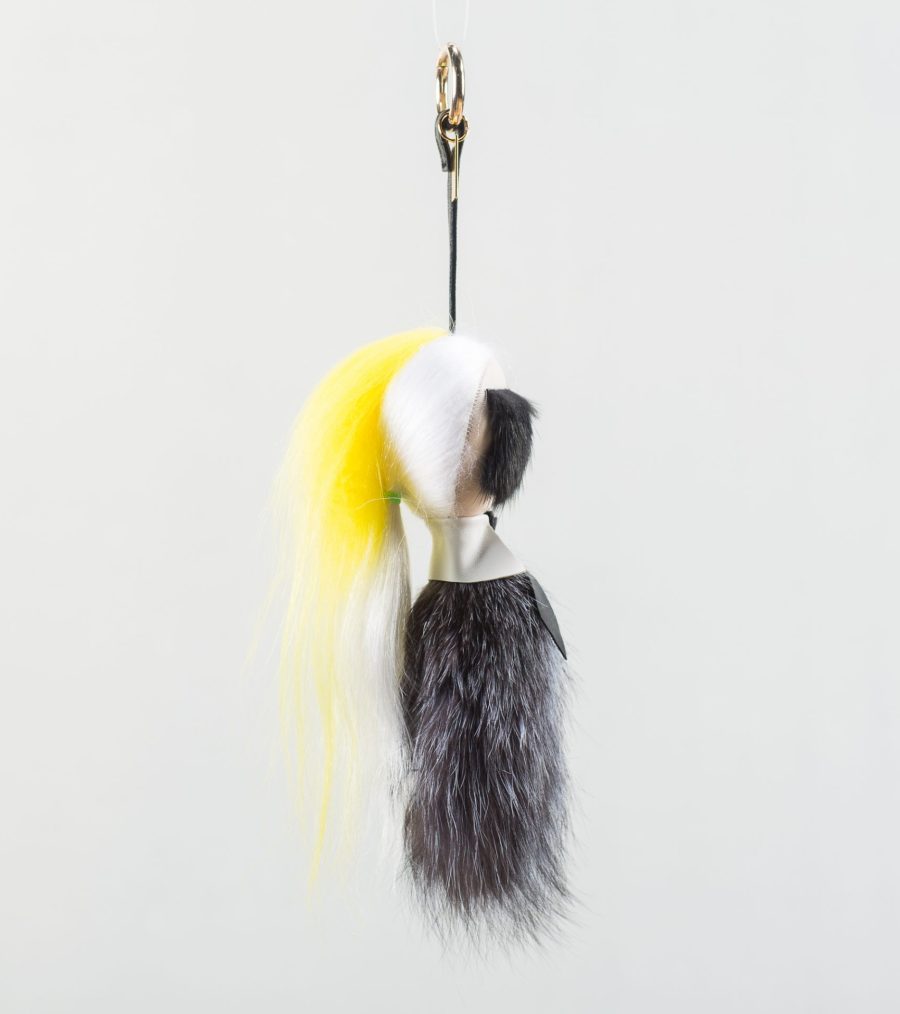 The Yellow Notorious K Fur Bag Charm