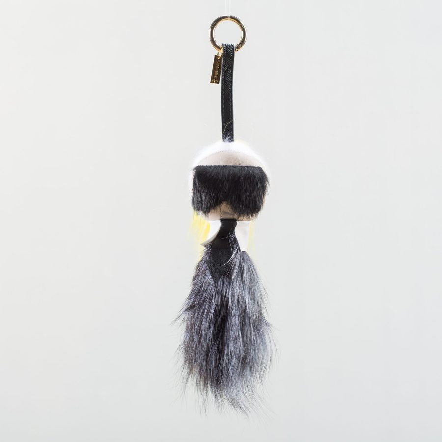 The Yellow Notorious K Fur Bag Charm