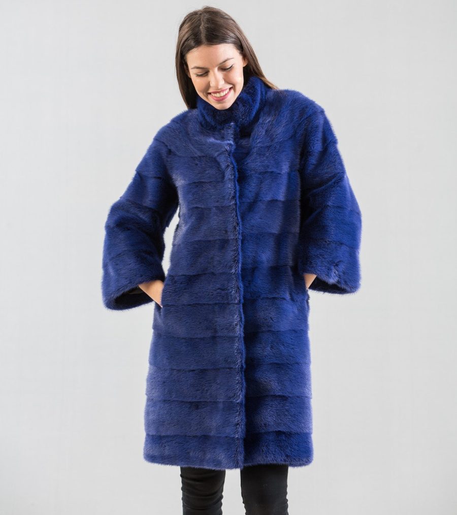 Blue Mink Fur Coat