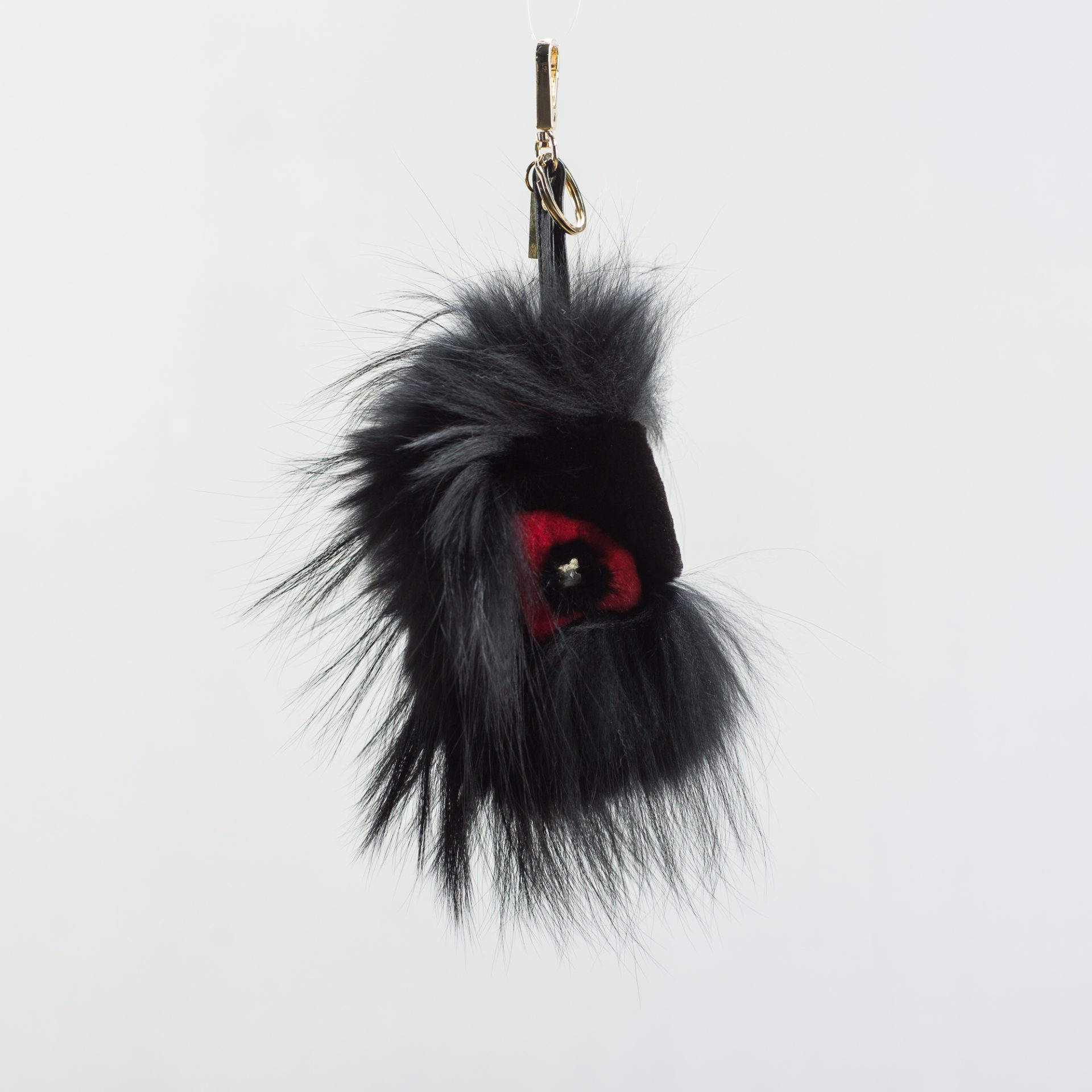 black fur keychain