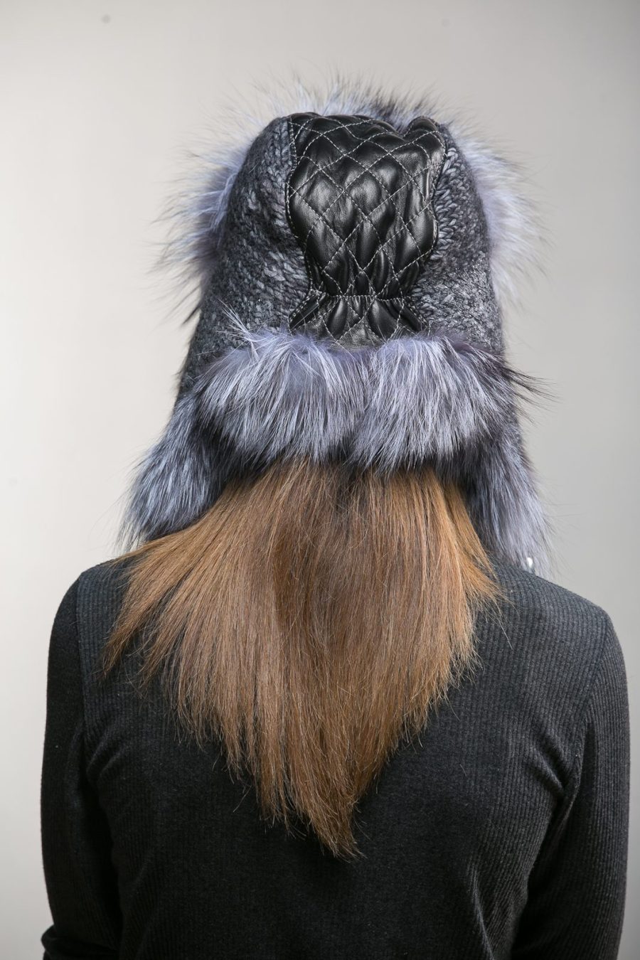 Silver Fox Fur Trapper Hat