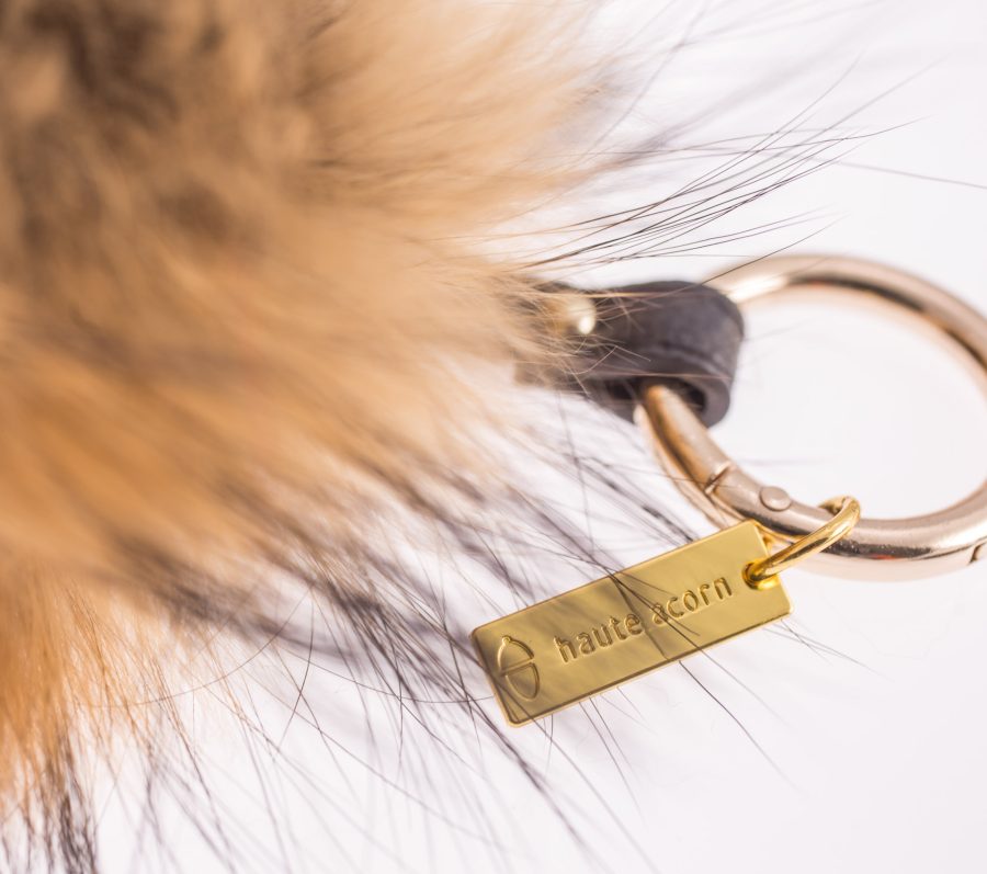 The Gold Sun Fur Keychain