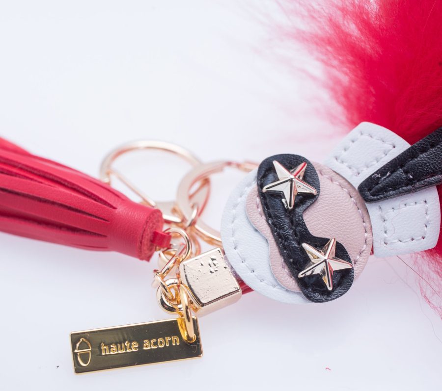 The Red Karlito Fur Keychain