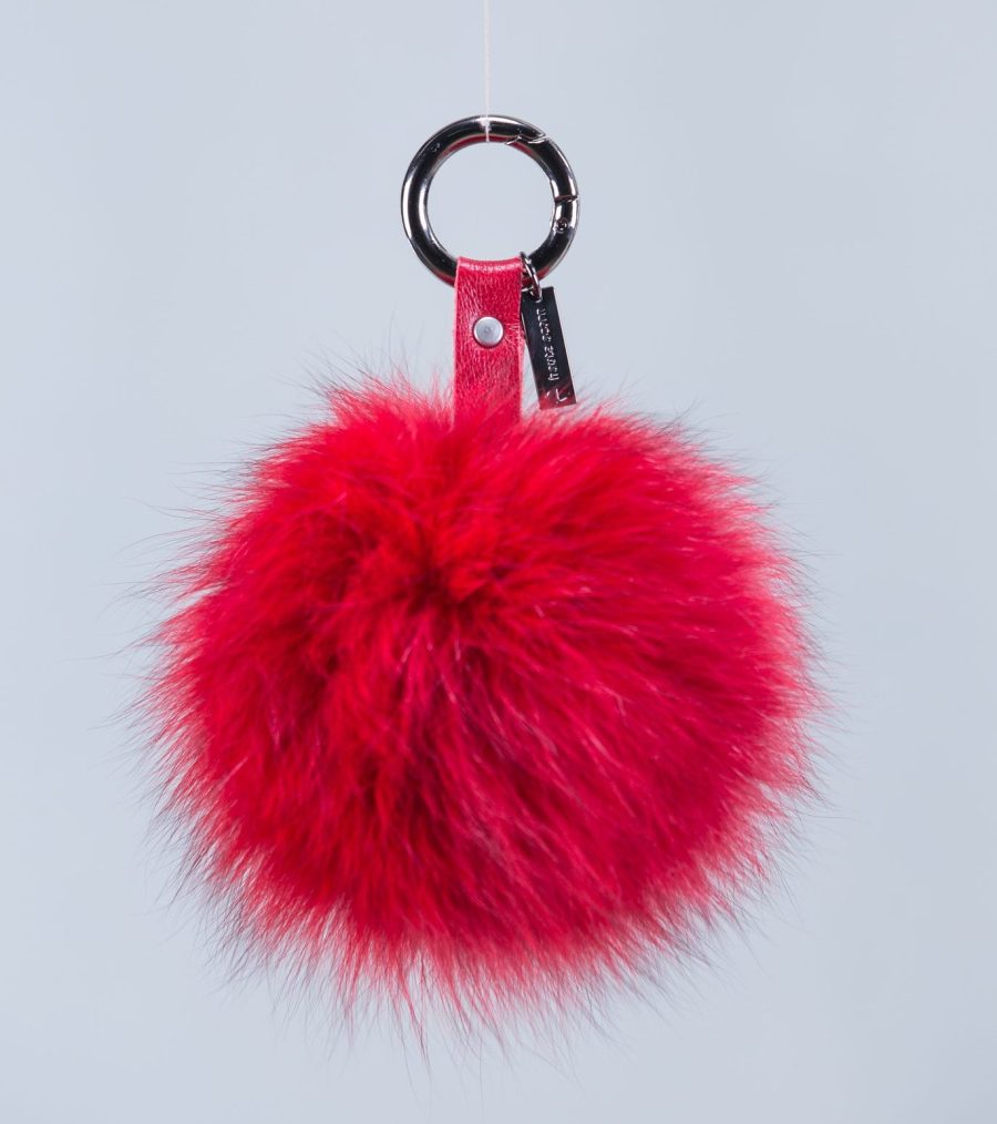 The Fluffy Red Fur Bag Charm
