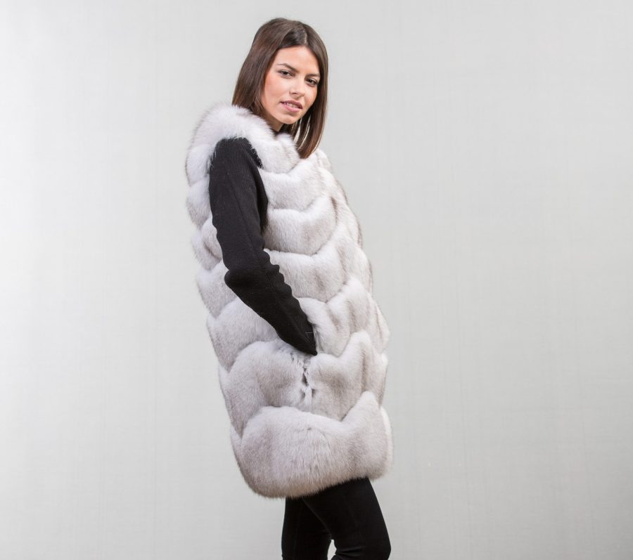 White Saga Fox Fur Vest