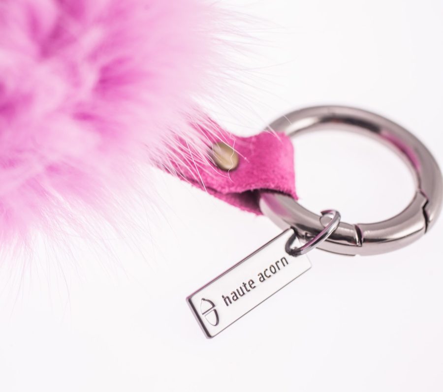The Bitter Pink Fur Keychain