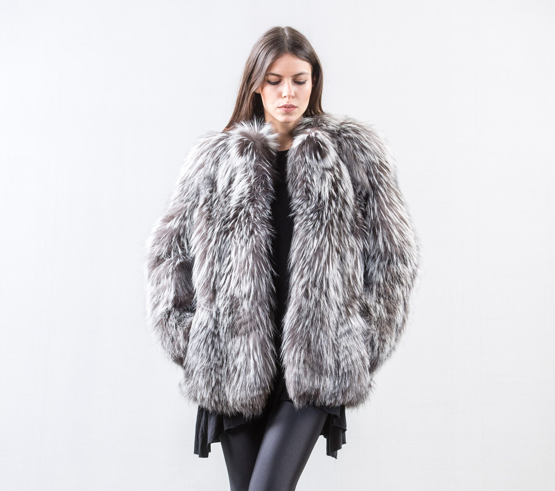 Silver Fox Short Fur Jacket - Haute Acorn