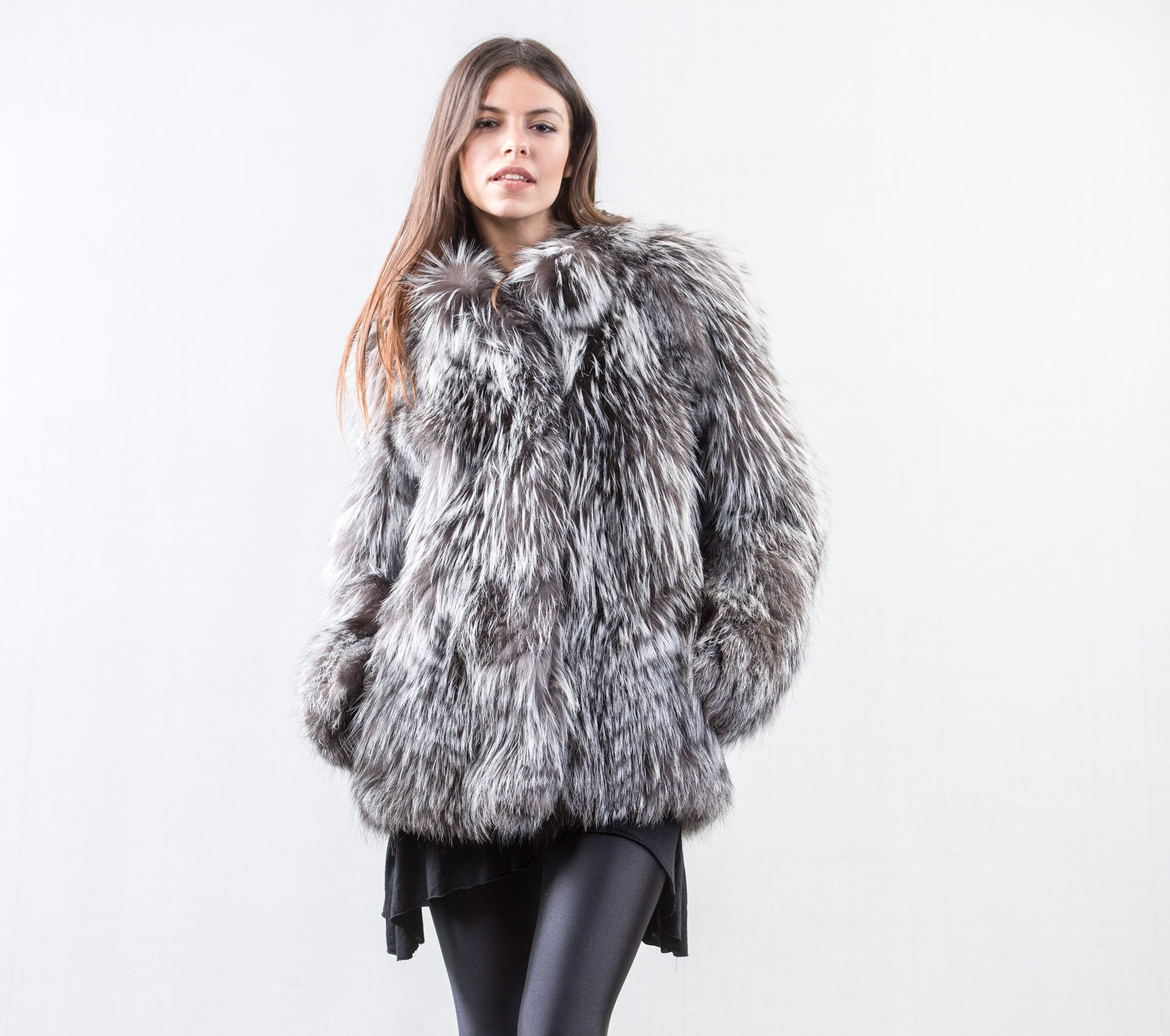 Silver Fox Short Fur Jacket - Haute Acorn