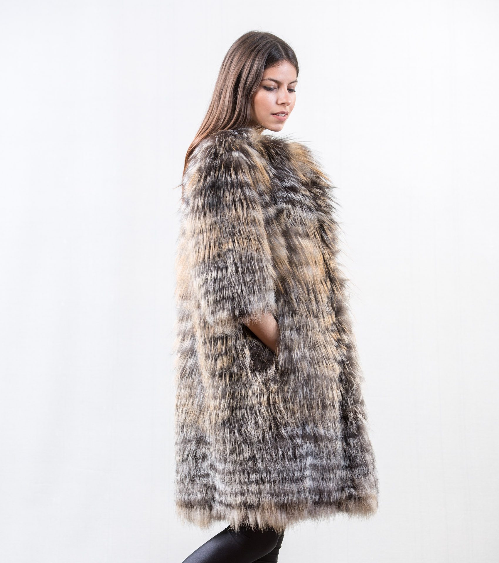 Saga Gross Fox Fur Coat - Haute Acorn