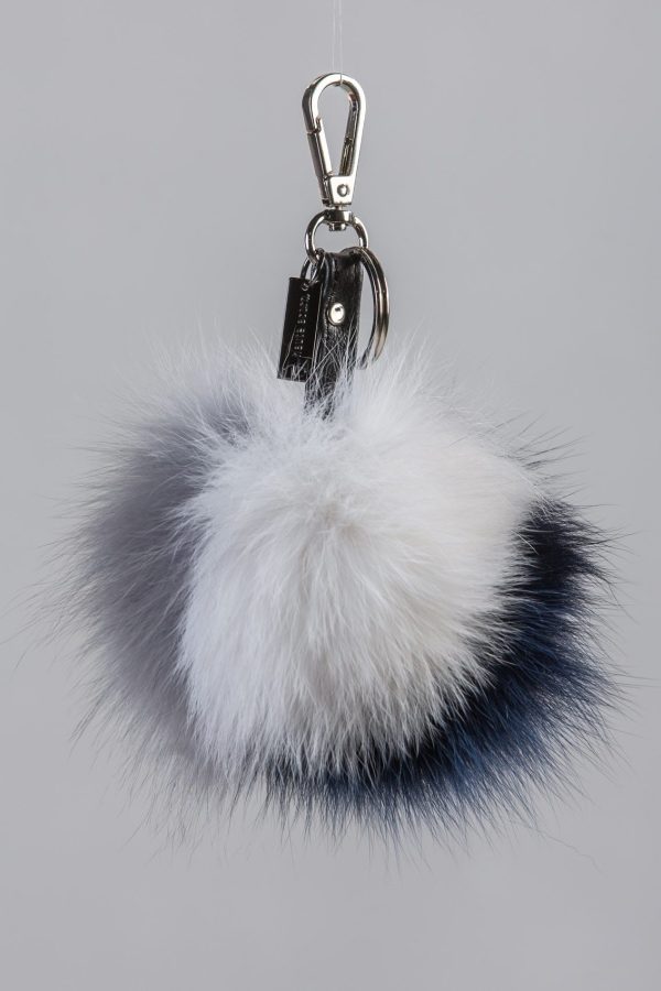 The Navy Fur Keychain