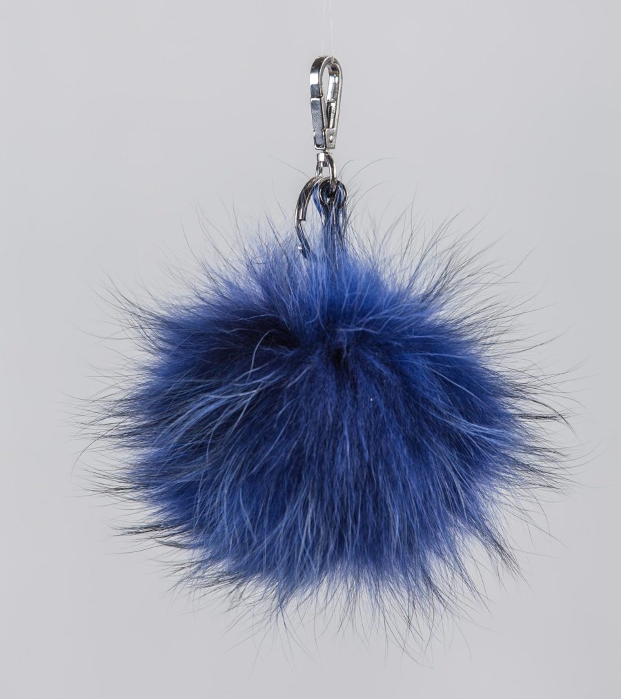 The Intense Blue Fur Keychain