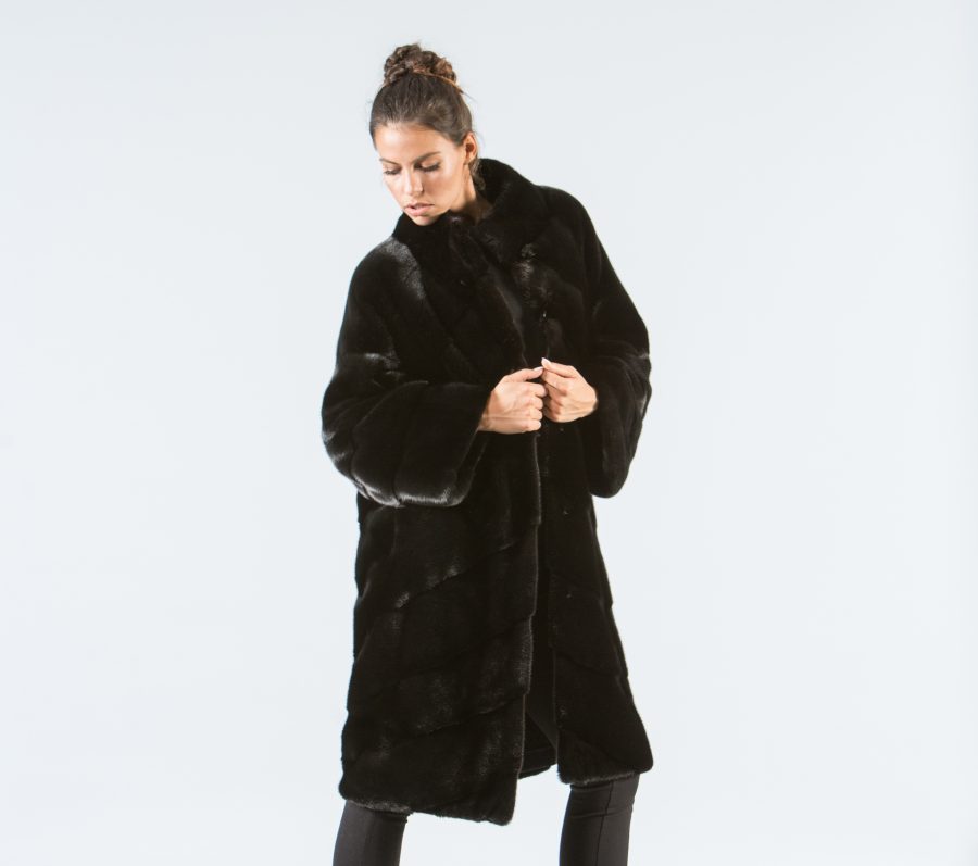 Mink Velvet Black Fur Jacket