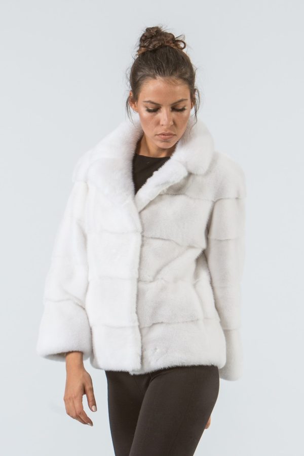 White Mink Short Fur Jacket