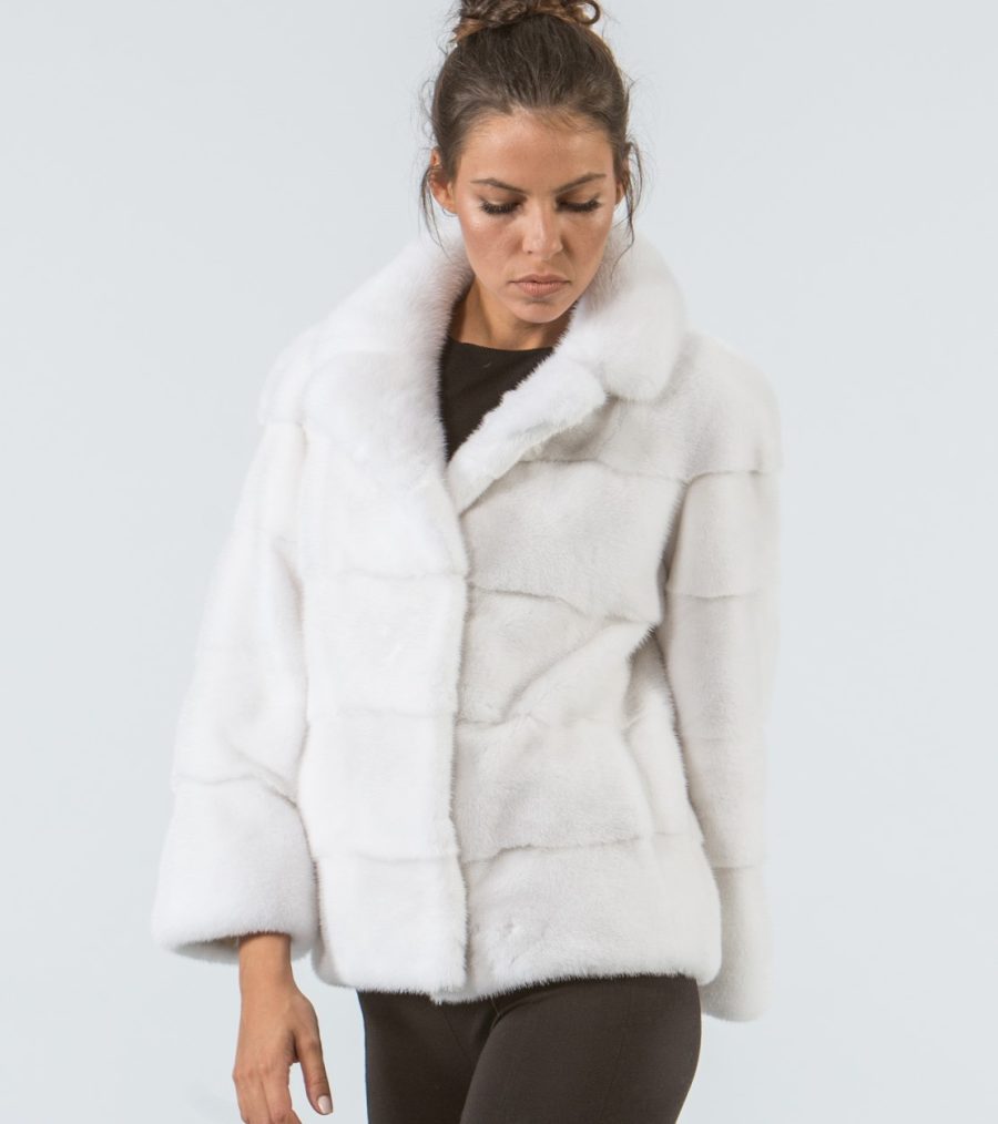 White Mink Short Fur Jacket