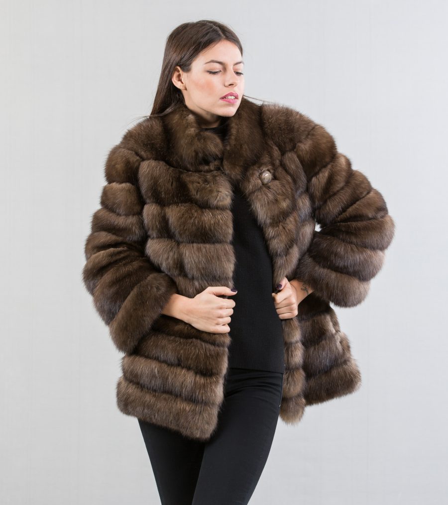 Sable Fur Jacket -100% Real Fur Coats - Haute Acorn