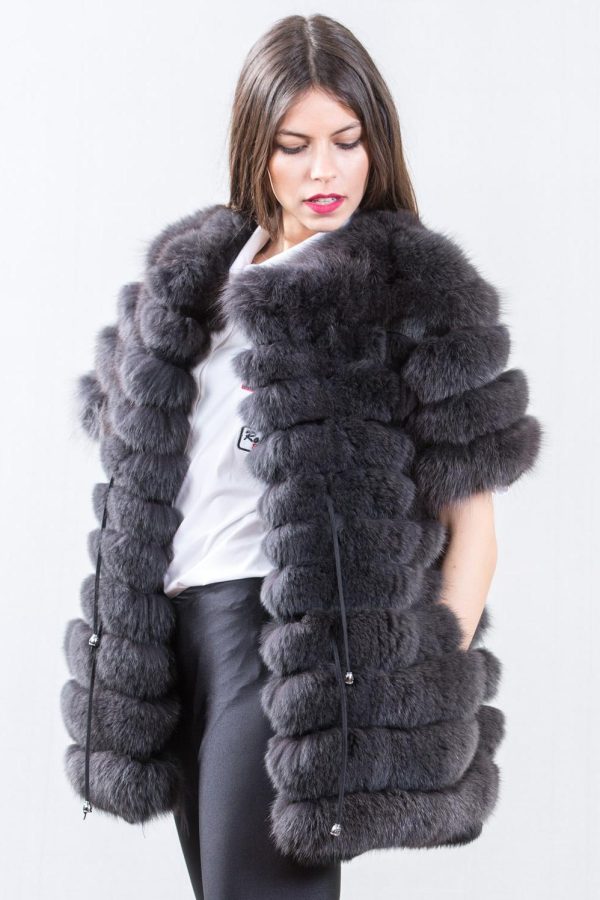 Saga Gray Fox Fur Jacket