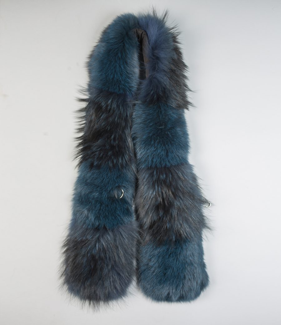 The Night Blue Raccoon and Fox Fur Collar