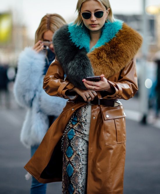 fashion fur style in milan