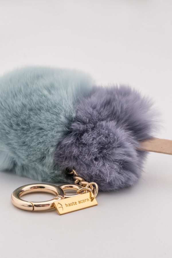 The Cotton Candy Fur Keychain