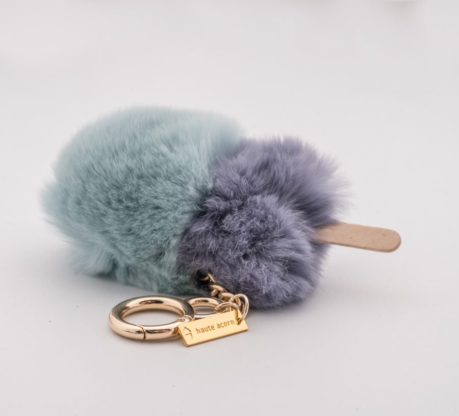The Cotton Candy Fur Keychain