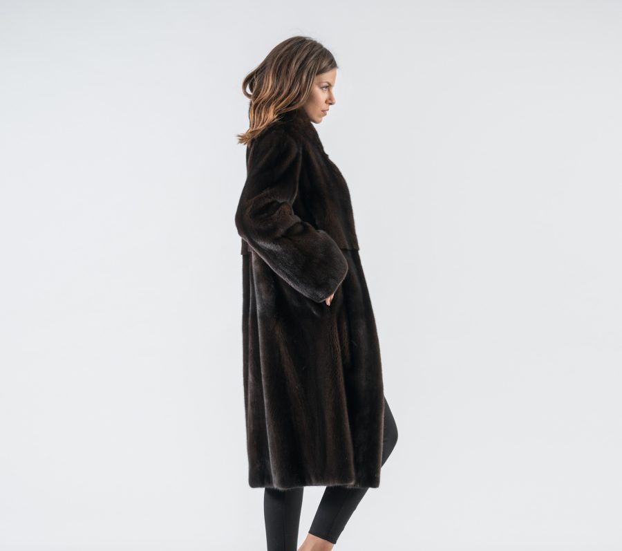 Mahogany Full Length Mink Fur Coat