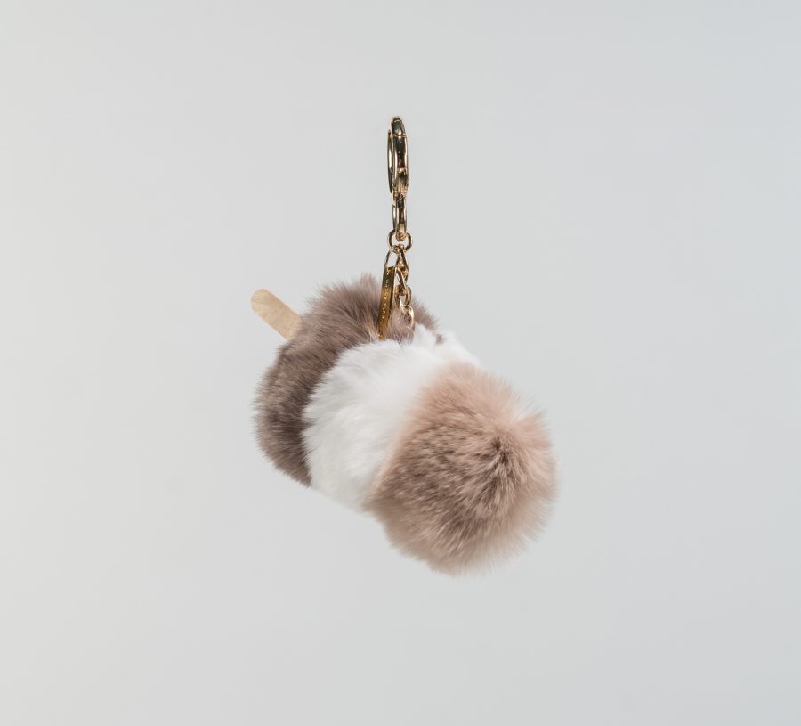 The Cookie Dough Fur Keychain