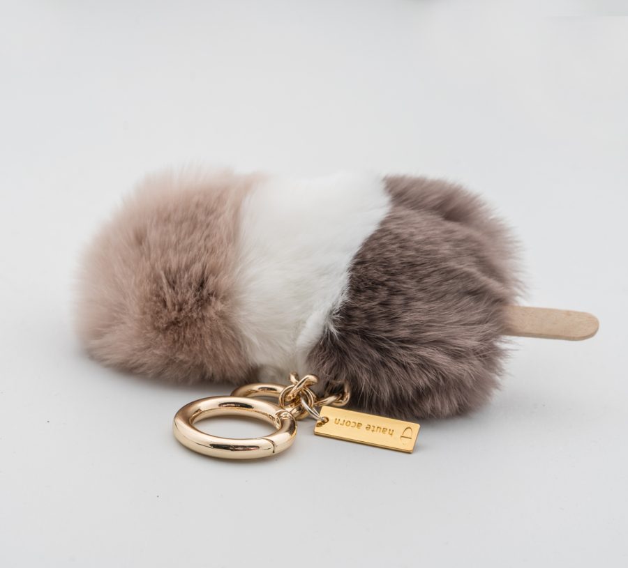 The Cookie Dough Fur Keychain