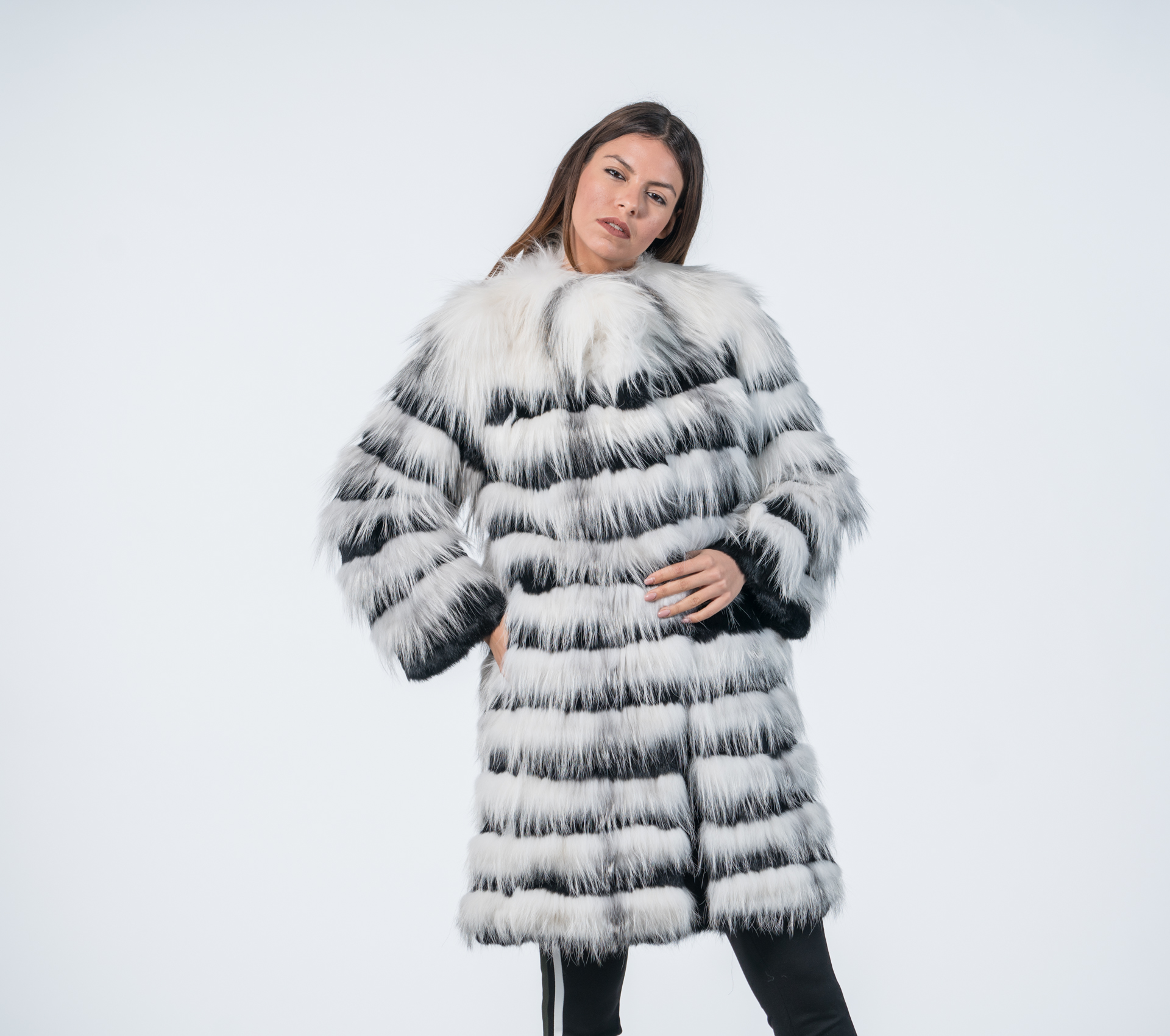 Fox and Rabbit Fur Jacket - 100% Real Fur - Haute Acorn