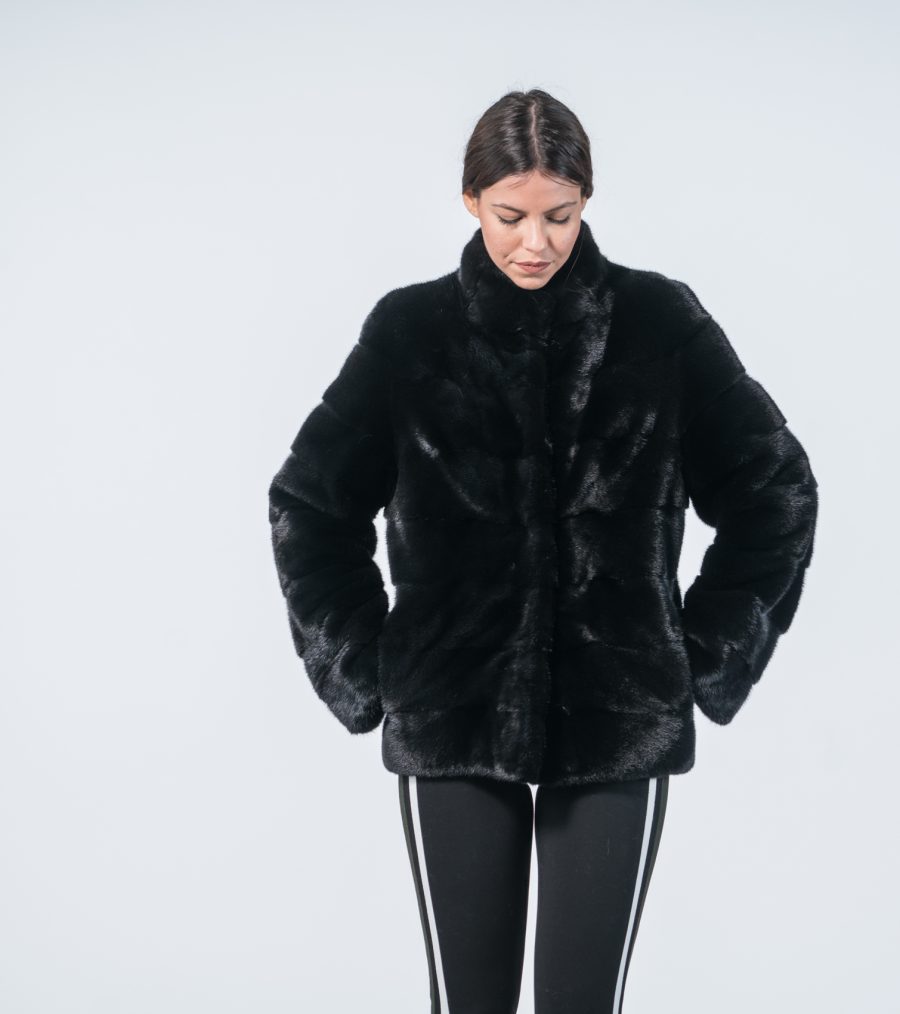 Velvet Mink Fur Jacket- 100% Real Fur - Haute Acorn