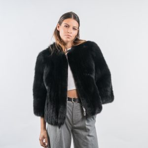 Short Fox Fur Jacket