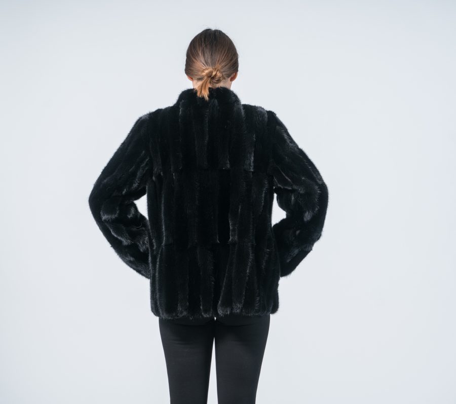 Mink Tails Fur Jacket- 100% Real Fur - Haute Acorn