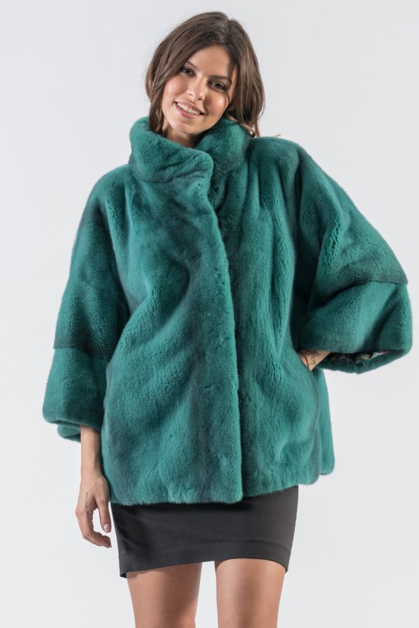 Green Mink Fur Jacket