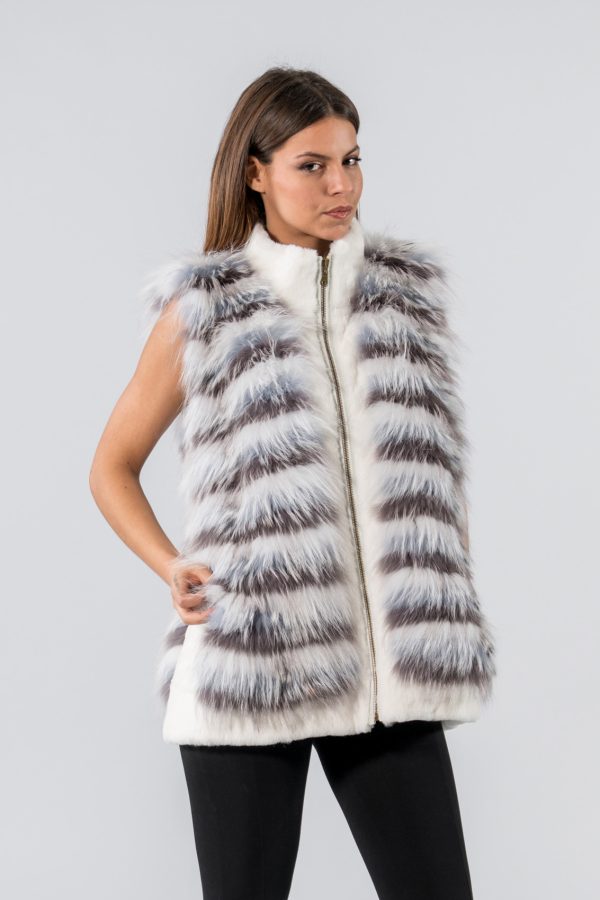 Fur Jacket With Detachable Sleeves